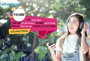 Hướng dẫn đăng ký gói VD100F Vinaphone nhận 30GB, free gọi truy cập Facebook thoải mái 